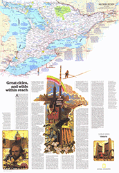 Ontario-1978 Wall Map National Geographic