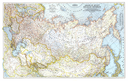 Russia 1944 Wall Maps by National Geographic