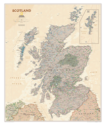 Scotland Executive Wall Map