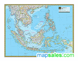 Southeastern Asia Wall Map National Geographic