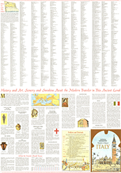 Travelers Italy 1970 Wall Maps by National Geographic