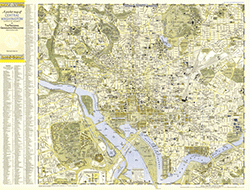 Washington DC 1948 Wall Map
