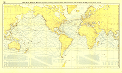 World Mercator Projection 1905 Wall Map National Geographic