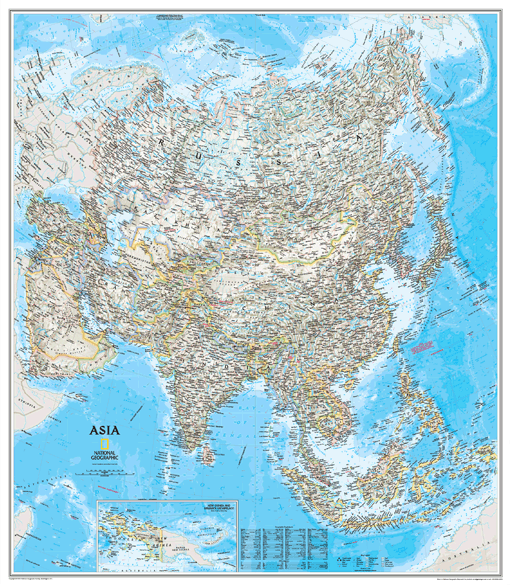 Asia Wall Map