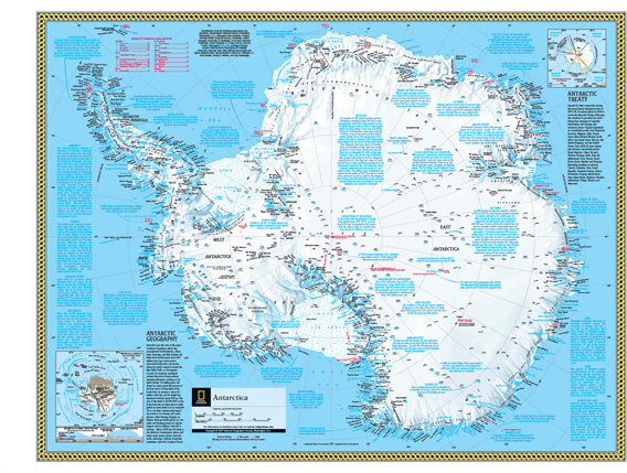 Antarctica Wall Map