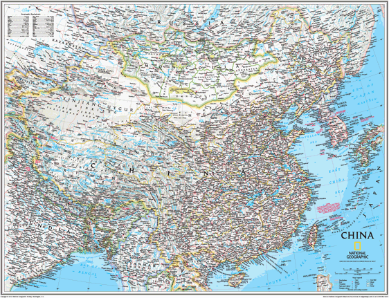 China Wall Map