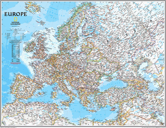 Europe Wall Map