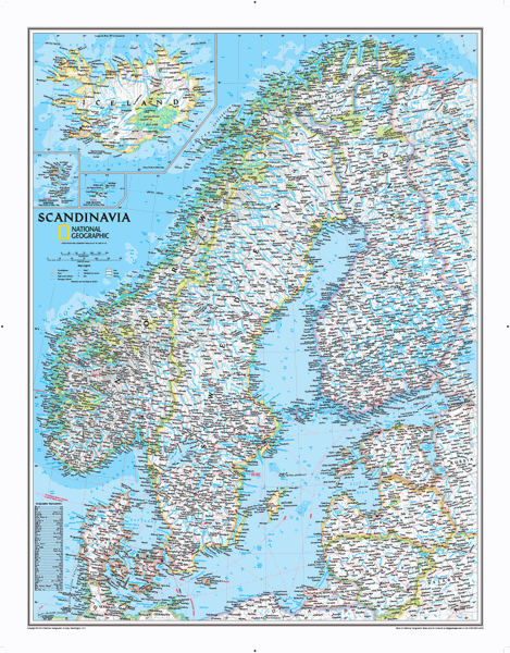 Scandinavia Wall Map