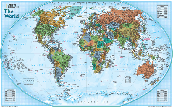 World Political Explorer Wall Map