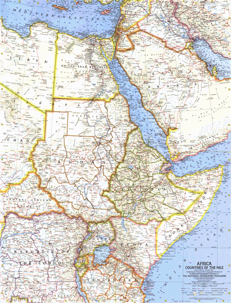 Africa 1963 Wall Map