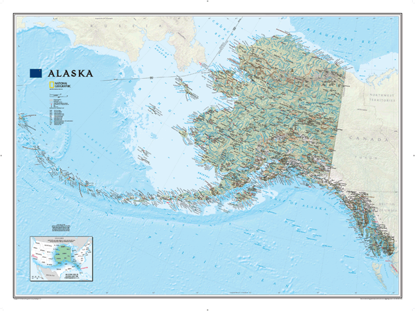 Alaska Wall Map