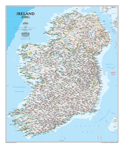 Ireland Wall Map