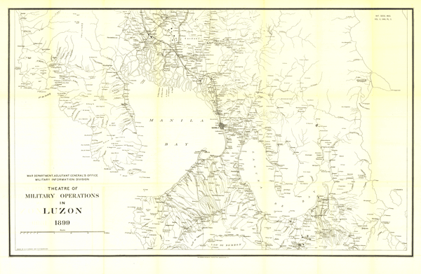 Luzon 1899 Wall Map