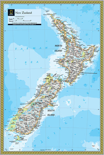 New Zealand Wall Map