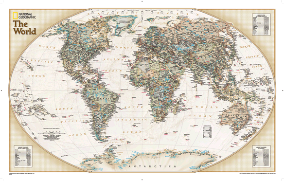 World Executive Explorer Wall Map