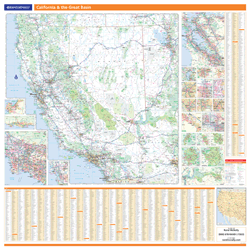 Western U.S. Regional Wall Map