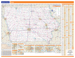 Iowa Wall Map