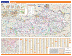 Kentucky Wall Map