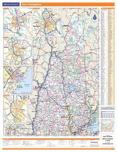 New Hampshire Wall Map