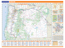 Oregon Wall Map