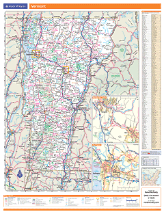 Vermont Wall Map