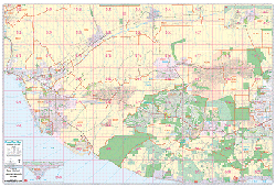 VenturaCounty, CA Wall Map