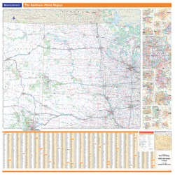 Northern Plains U.S. Regional Wall Map
