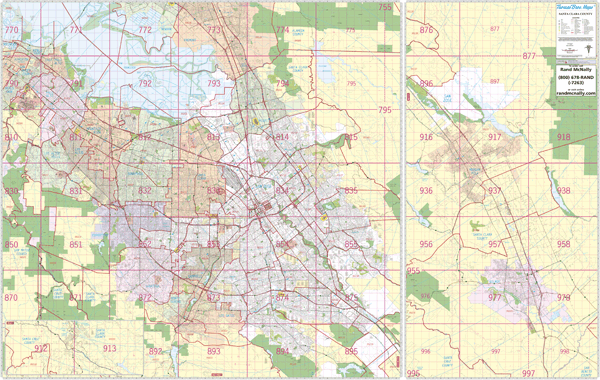 Santa Clara County, CA Wall Map