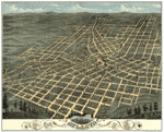 Atlanta 1871 Antique Map