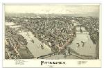 Pittsburgh 1902 Antique Map