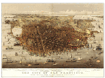 San Francisco 1878 Antique Wall Map