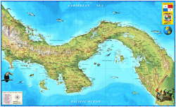 Panama Wall Map