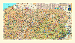 Pennsylvania Wall Map