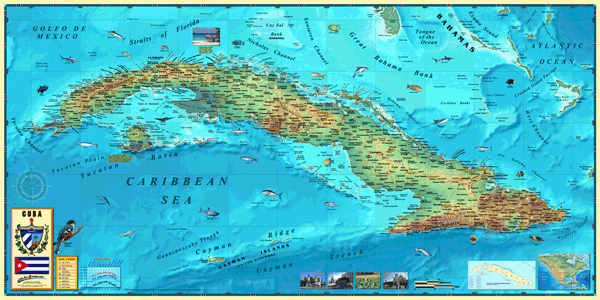 Cuba Wall Map