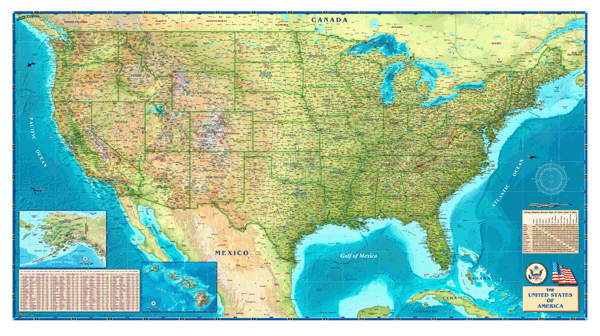 USA Wall Map