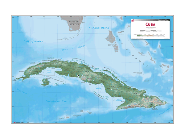 Cuba Wall Map