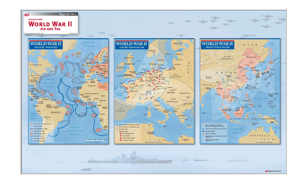 WWII Air-Sea Wall Map