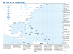 Hurricane Tracking Wall Map