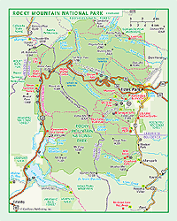 Rocky Mountain National Park Wall Maps by GeoNova