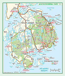 Acadia National Park Map