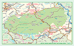 Greaty Smoky Mountains National Park Wall Maps by GeoNova