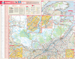 Québec Wall Map