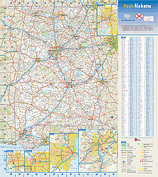 Alabama Wall Map by GeoNova