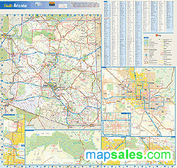 Arizona Wall Map GeoNova