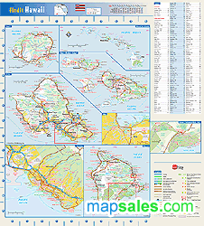 Hawaii Wall Map by GeoNova