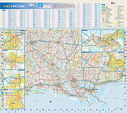 Louisiana Wall Map by GeoNova