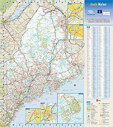 Maine Wall Map GeoNova