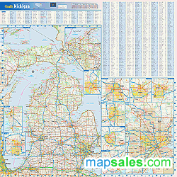 Michigan Wall Maps by GeoNova