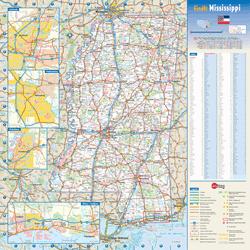 Mississippi Wall Map