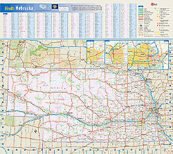 Nebraska Wall Map GeoNova